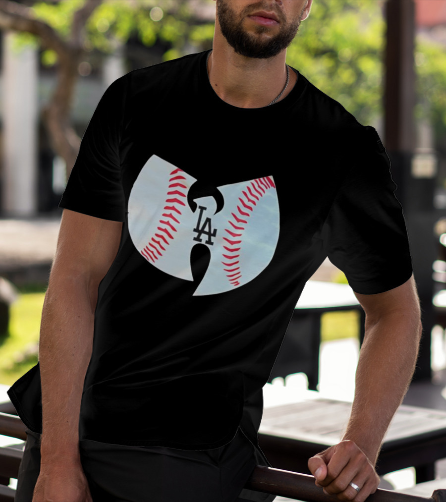 Los Angeles Dodgers Wu Tang Clan Baseball Collaboration T-Shirt