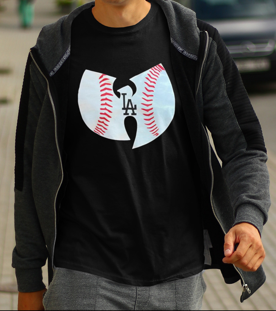 Los Angeles Dodgers Wu Tang Clan Baseball Collaboration T-Shirt