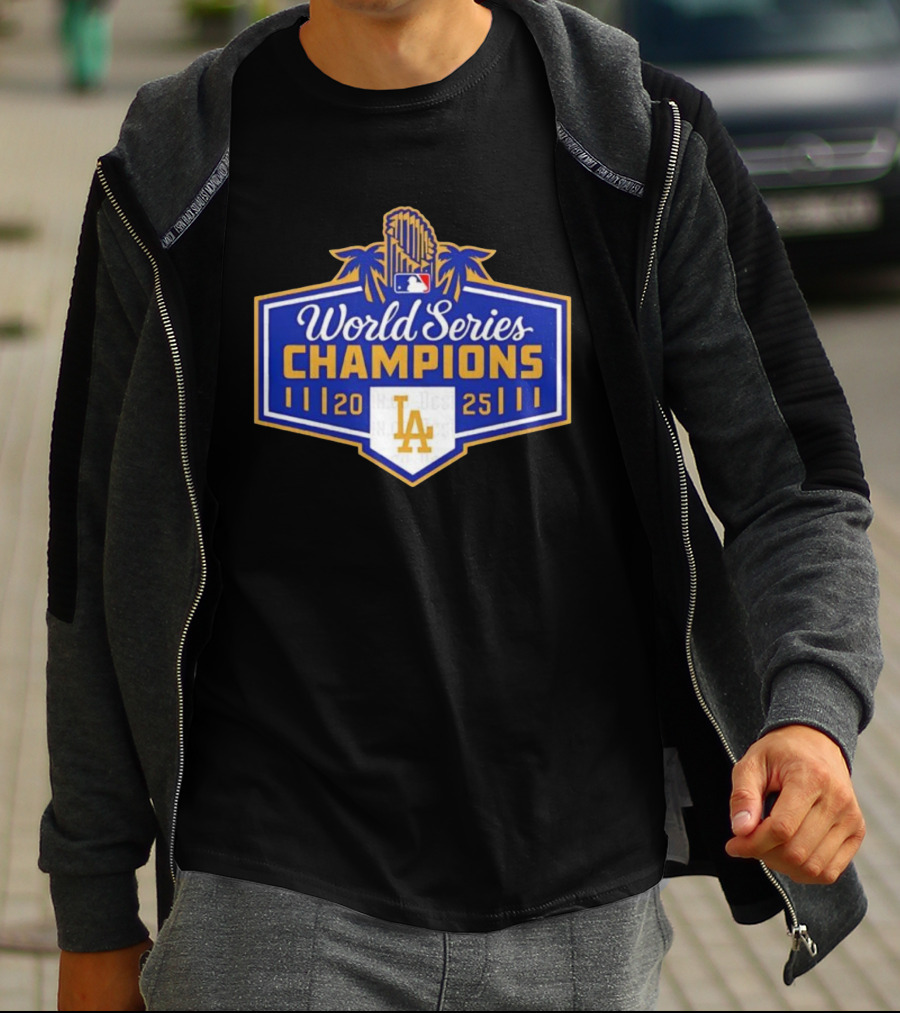 World Series Champions 2025 LA Dodgers MLB Logo T-Shirt