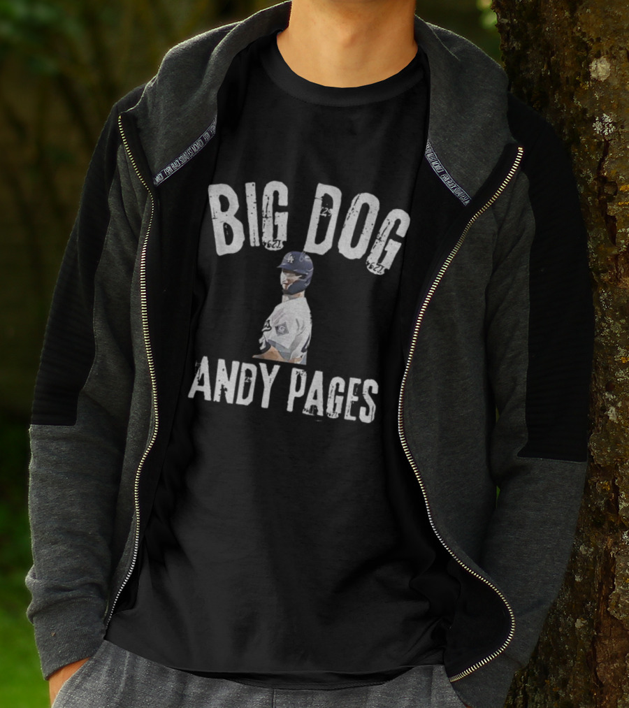 Big Dog Andy Pages Los Angeles Dodgers 2025 World Series Champions T-Shirt