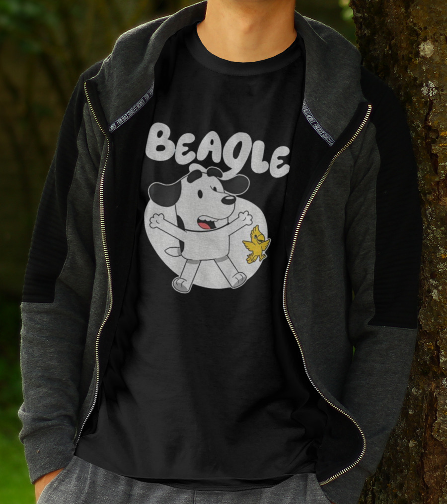 Snoopy Woodstock Bluey Beagle Dog Children Animation T-Shirt