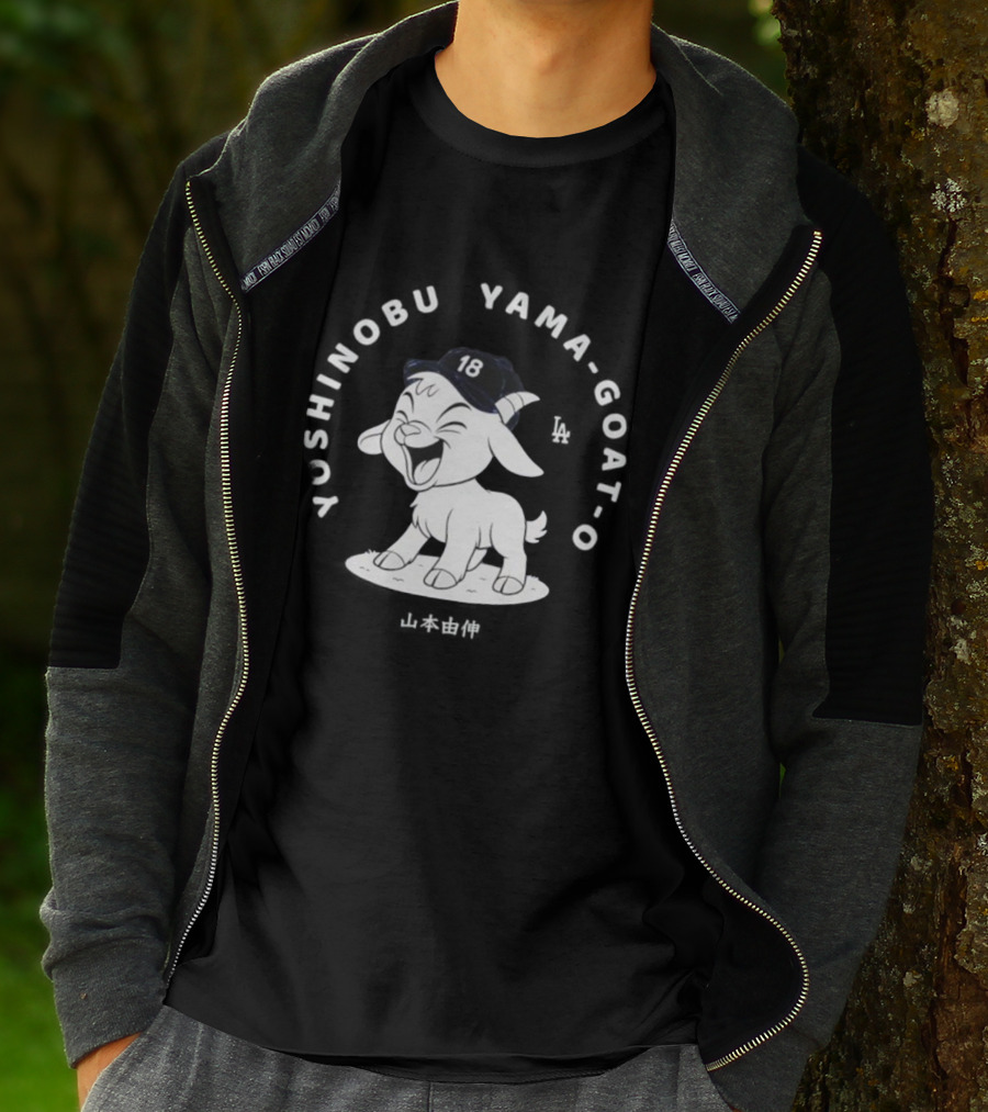 Yoshinobu Yamamoto GOAT 18 Los Angeles Dodgers T-Shirt