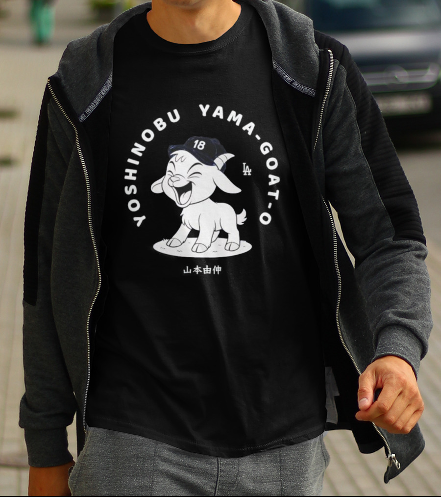 Yoshinobu Yamamoto GOAT 18 Los Angeles Dodgers T-Shirt
