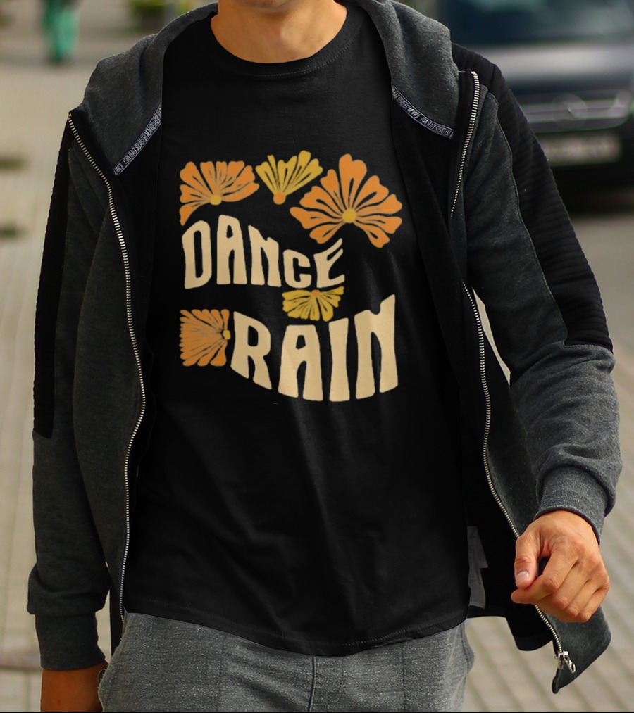 Charles Wesley Godwin Dance Rain Floral Pattern T-Shirt