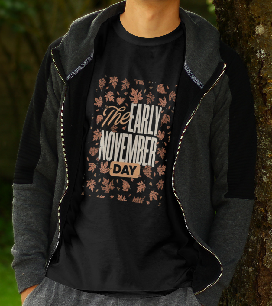 The Early November Day Leaf Pattern 2025 Tour T-Shirt