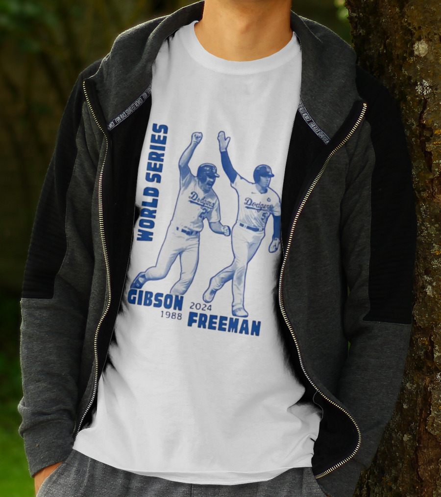 World Series Dodgers Gibson 1988 Freeman 2024 T-Shirt