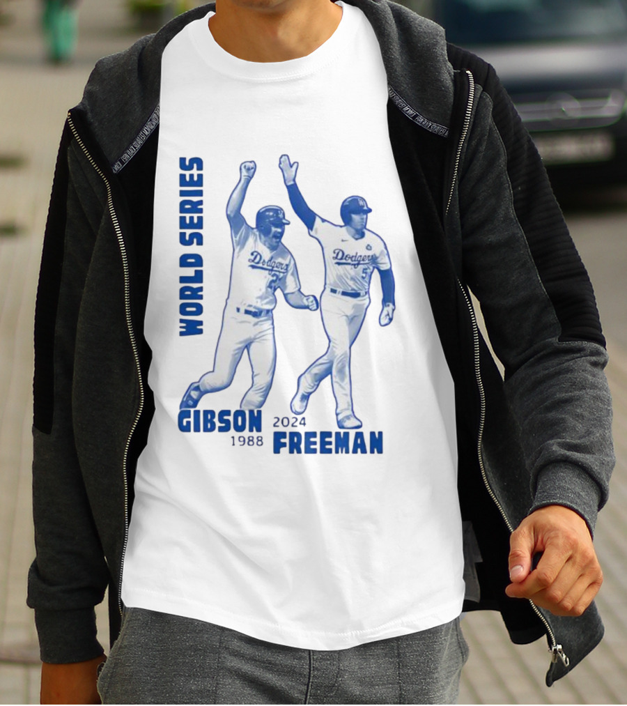 World Series Dodgers Gibson 1988 Freeman 2024 T-Shirt