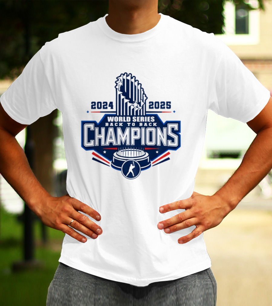 Los Angeles Dodgers World Series Back To Back 2024 2025 Champions MLB T-Shirt