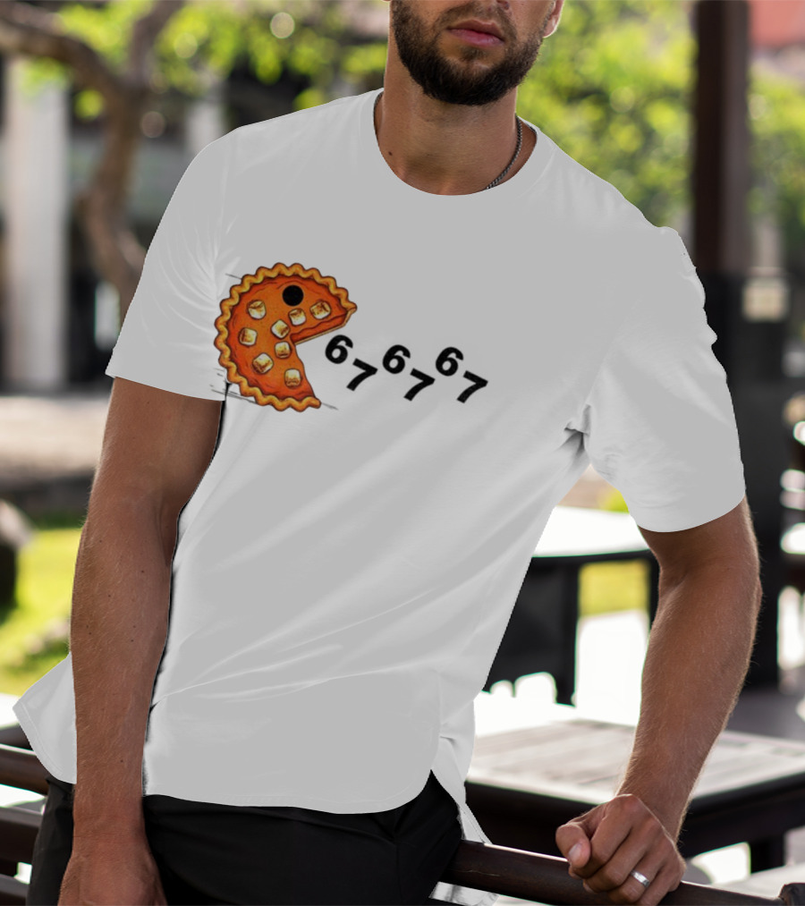 Pacman Pumpkin Pie Eating Ghosts Happy Fall Meme 67 T-Shirt