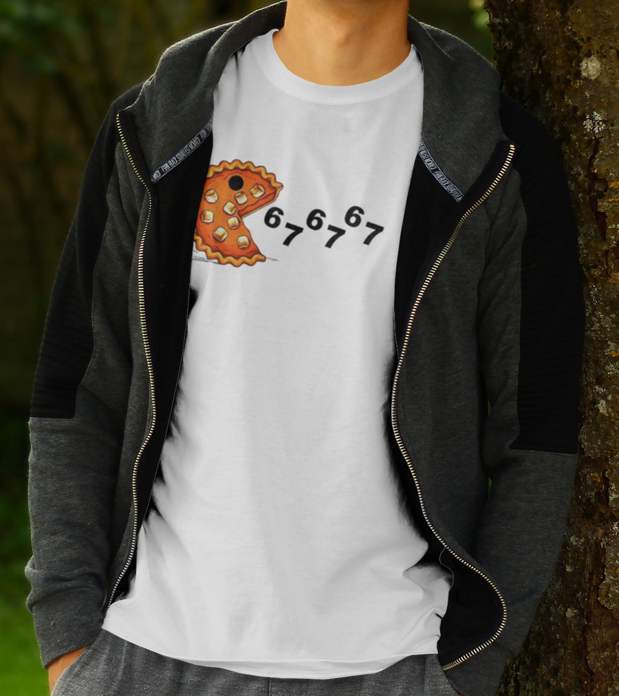 Pacman Pumpkin Pie Eating Ghosts Happy Fall Meme 67 T-Shirt