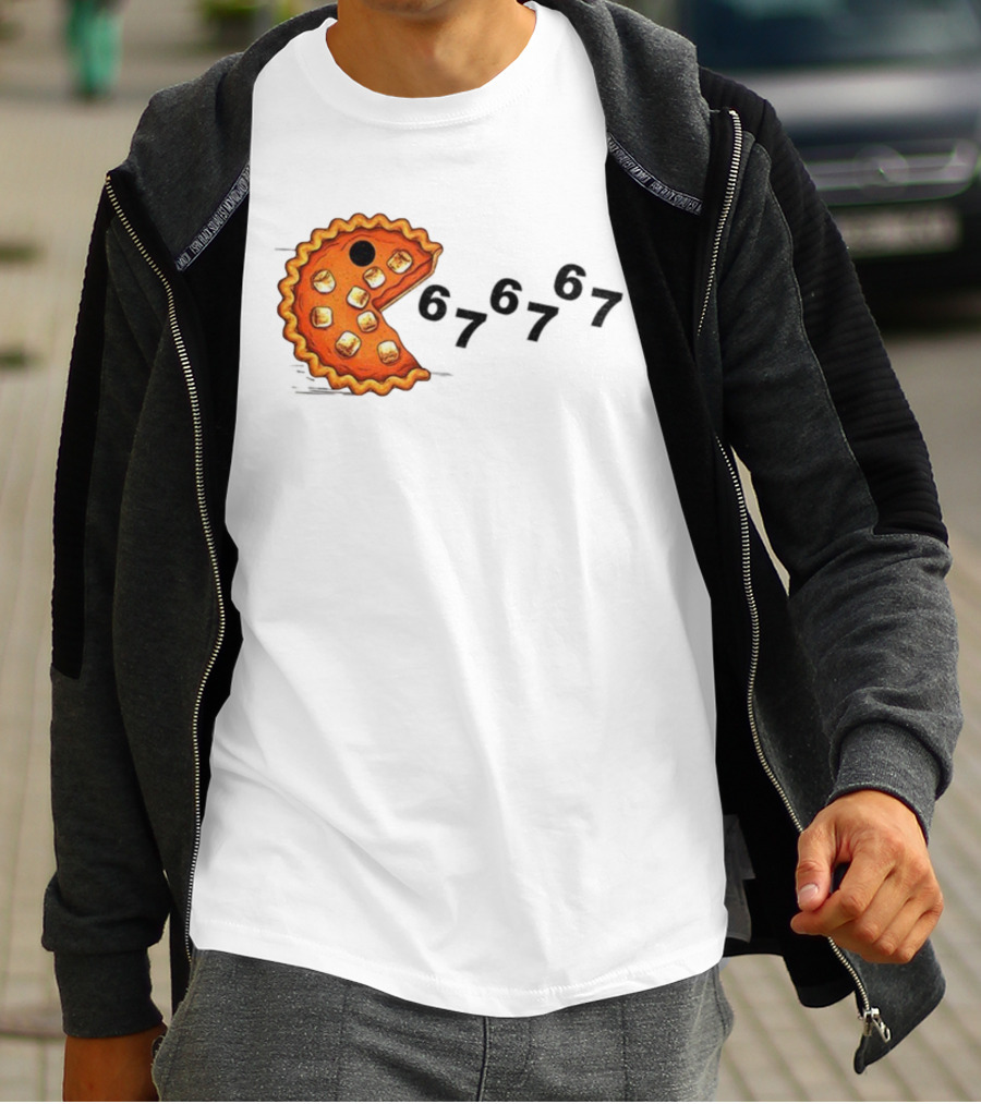Pacman Pumpkin Pie Eating Ghosts Happy Fall Meme 67 T-Shirt