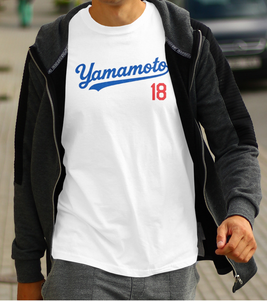 Yamamoto 18 Los Angeles Dodgers MLB Baseball World Champions T-Shirt
