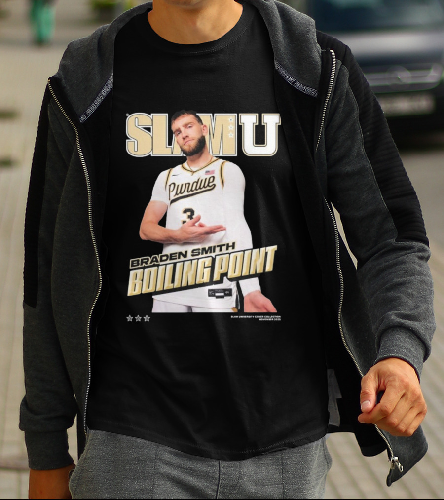 SlamU Braden Smith Boiling Point Purdue Boilermakers T-Shirt