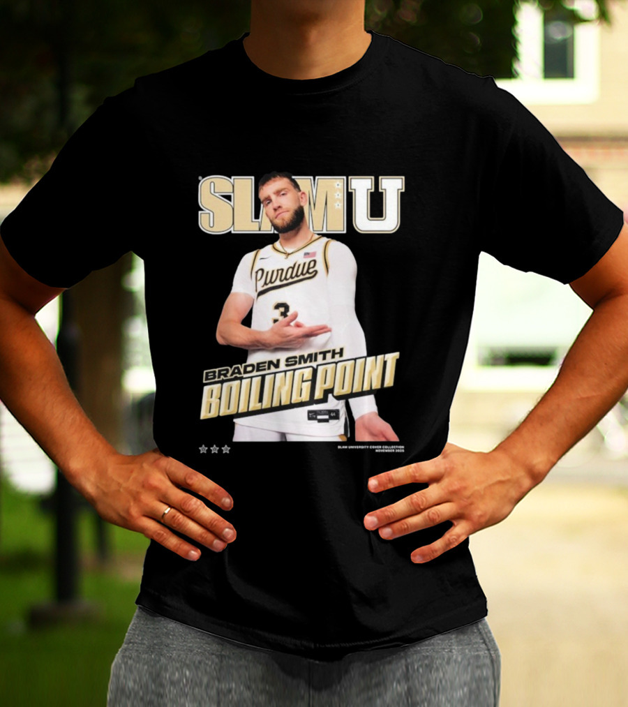 SlamU Braden Smith Boiling Point Purdue Boilermakers T-Shirt
