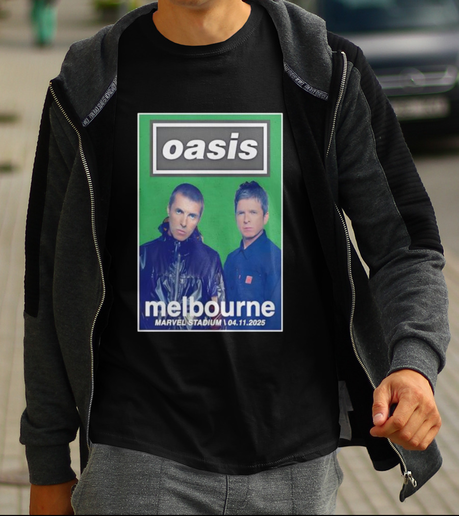 Oasis Melbourne November 4 2025 Marvel Stadium T-Shirt