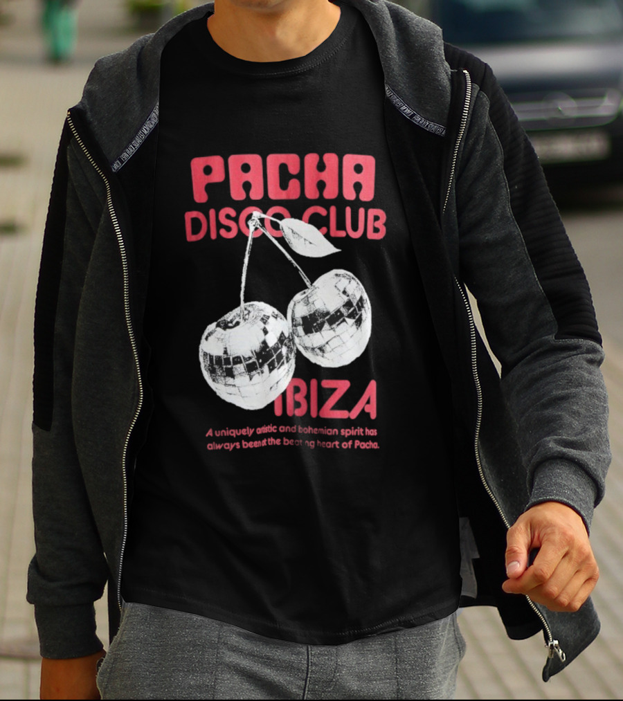 Pacha Disco Club Ibiza Cherry Mirror Balls Unique Vibe T-Shirt