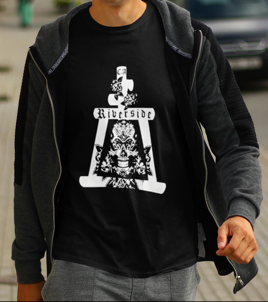 Riverside California Mission Inn Bell Skull Design T-Shirt