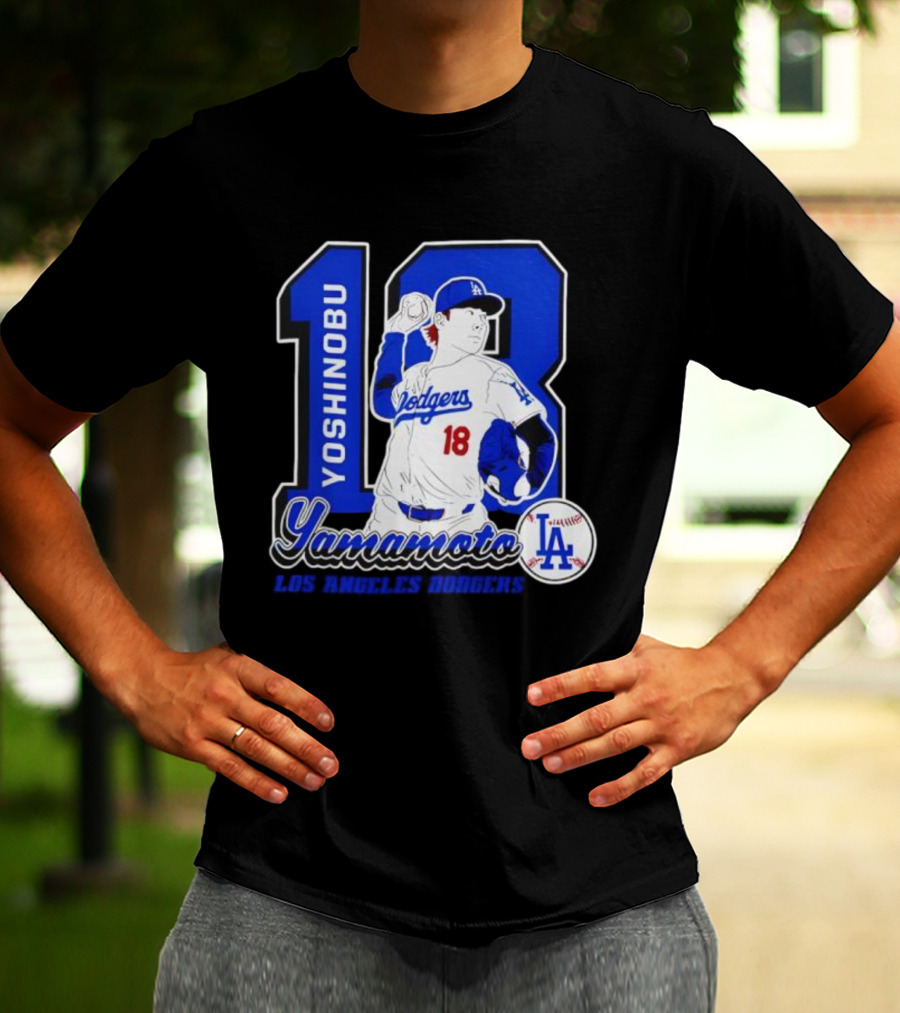 Yoshinobu Yamamoto Dodgers 18 LA Baseball 2025 T-Shirt
