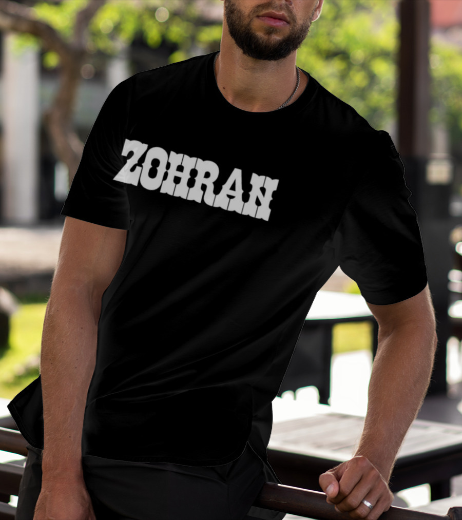 ZOHRAN Text Bold Graphic T-Shirt