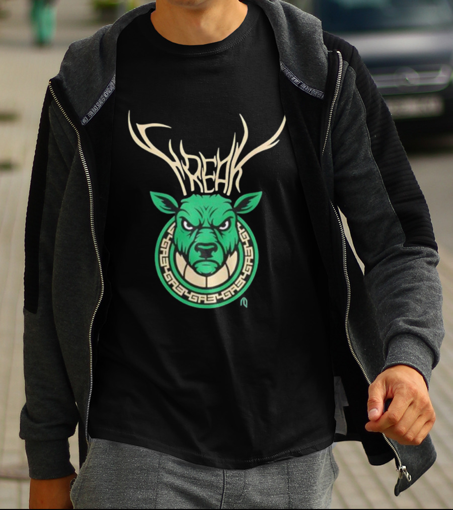 Freak Milwaukee Bucks Giannis Antetokounmpo Deer Player T-Shirt