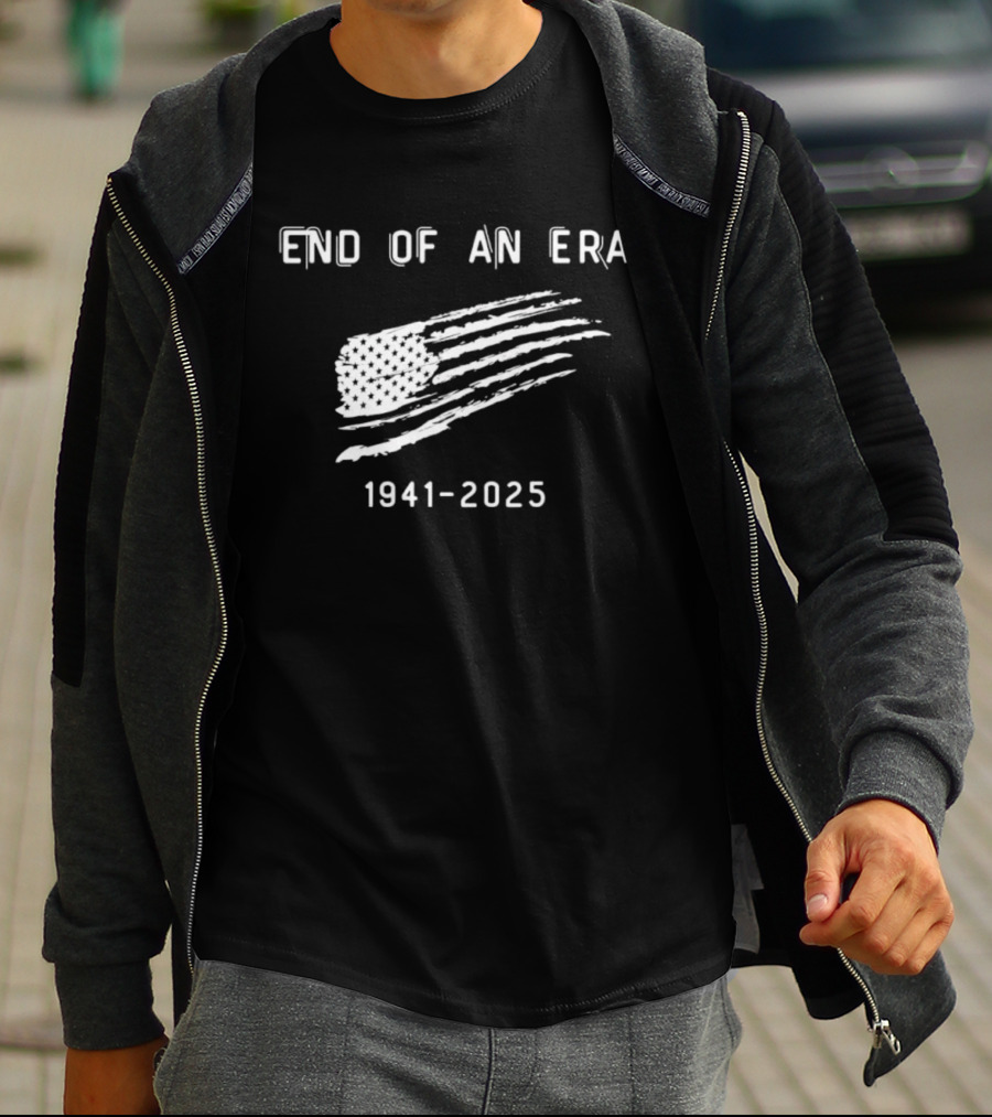 Dick Cheney End Of An Era 1941-2025 American Flag T-Shirt