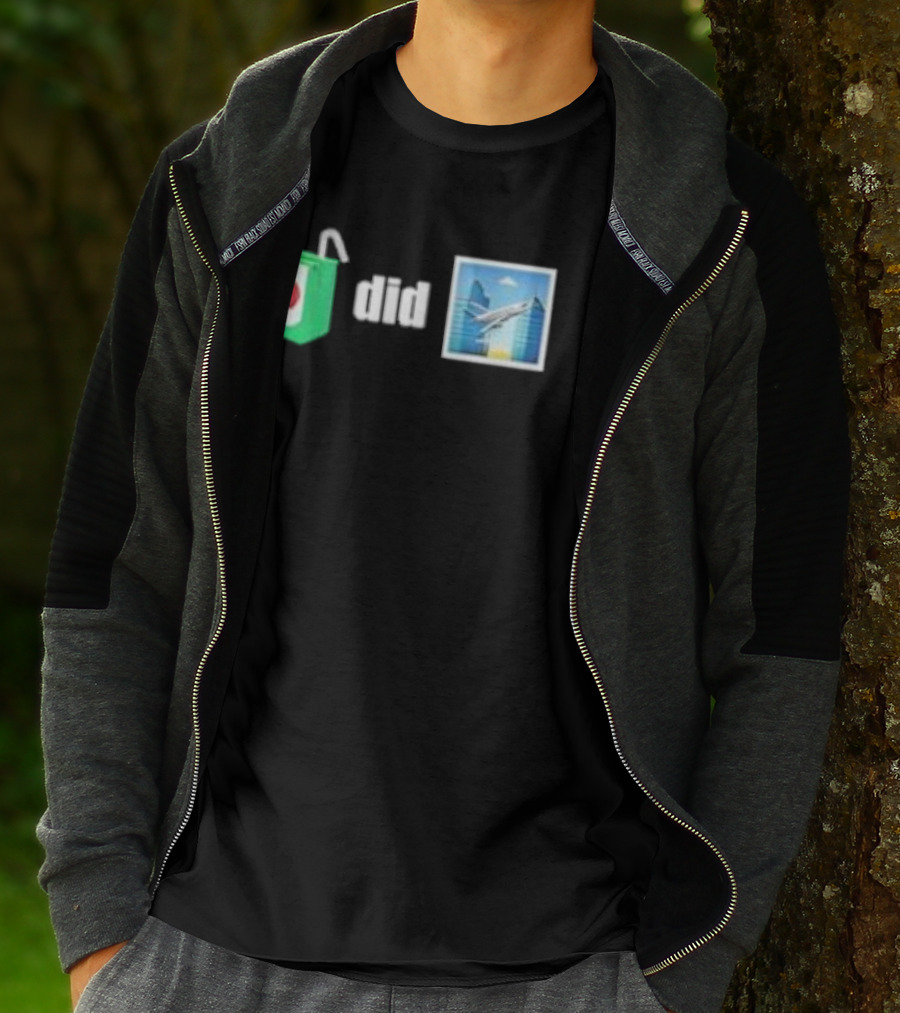 Juice Box 9-11 Airplane Twin Towers Iconic Concept T-Shirt