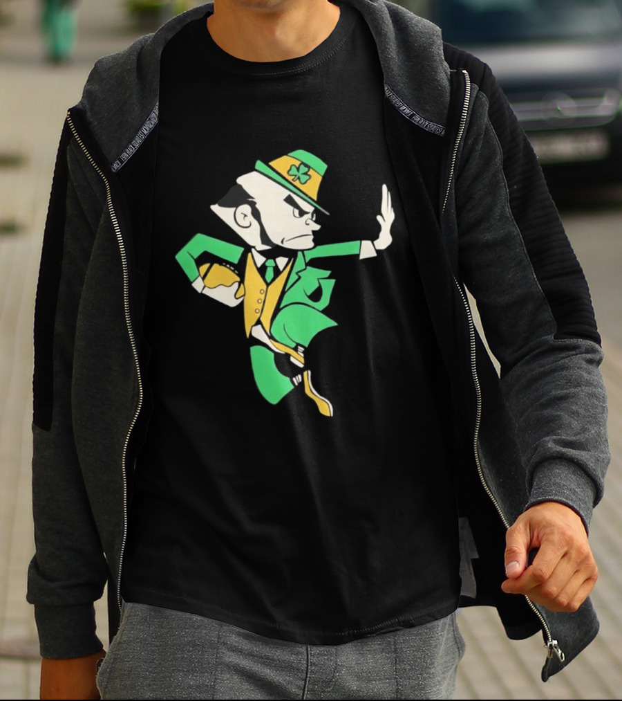 Notre Dame Fighting Irish Traditional Leprechaun Mascot T-Shirt