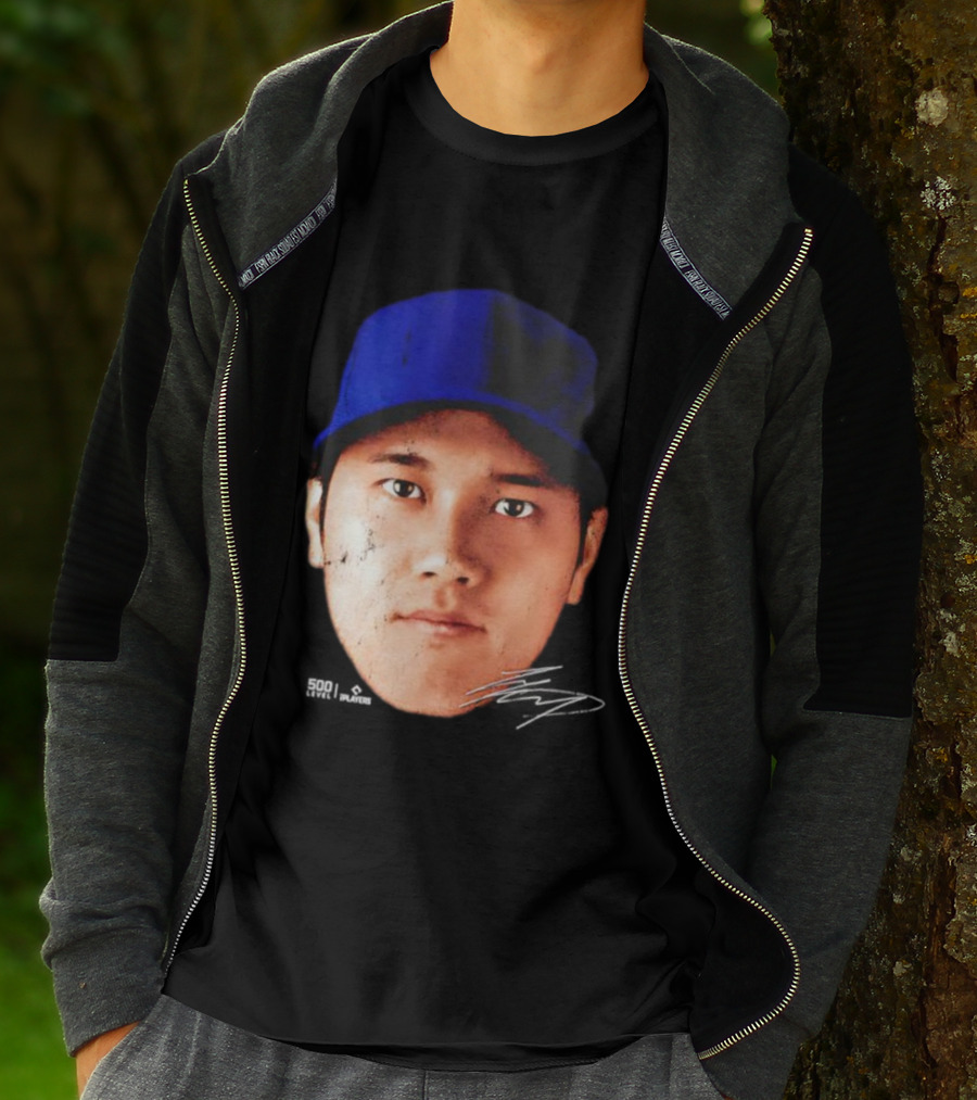 Shohei Ohtani Los Angeles Vintage Head Signature T-Shirt