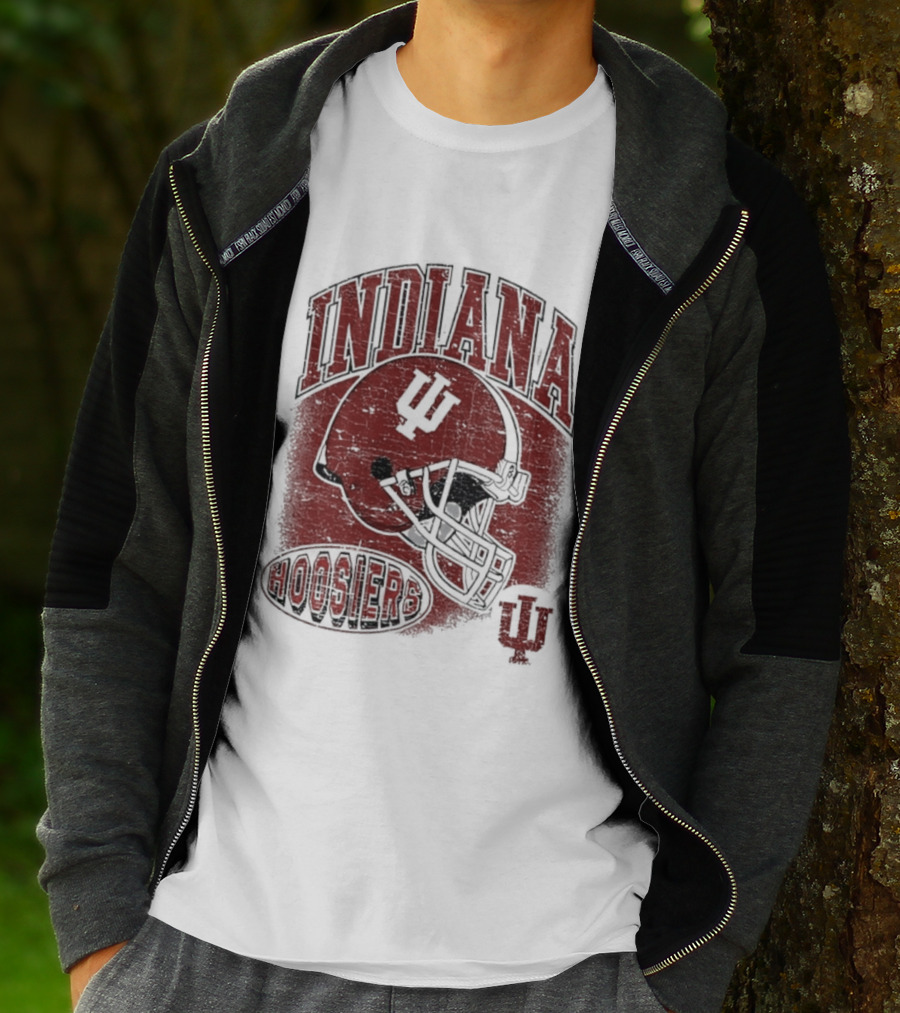 Indiana Hoosiers Vintage Helmet IU Football T-Shirt