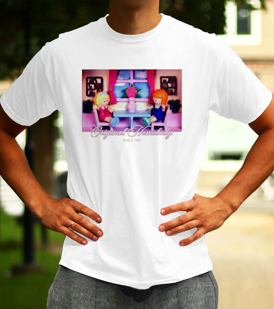 Polly Pocket Dolls Original Homebody Since 1989 Playhouse Scene T-Shirt