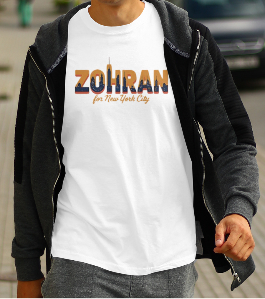Zohran For New York City Skyline Mamdani 2025 T-Shirt
