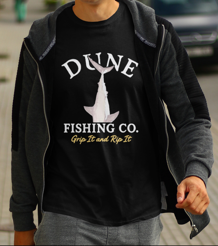 Dune Fishing Co Grip It And Rip It Fish T-Shirt