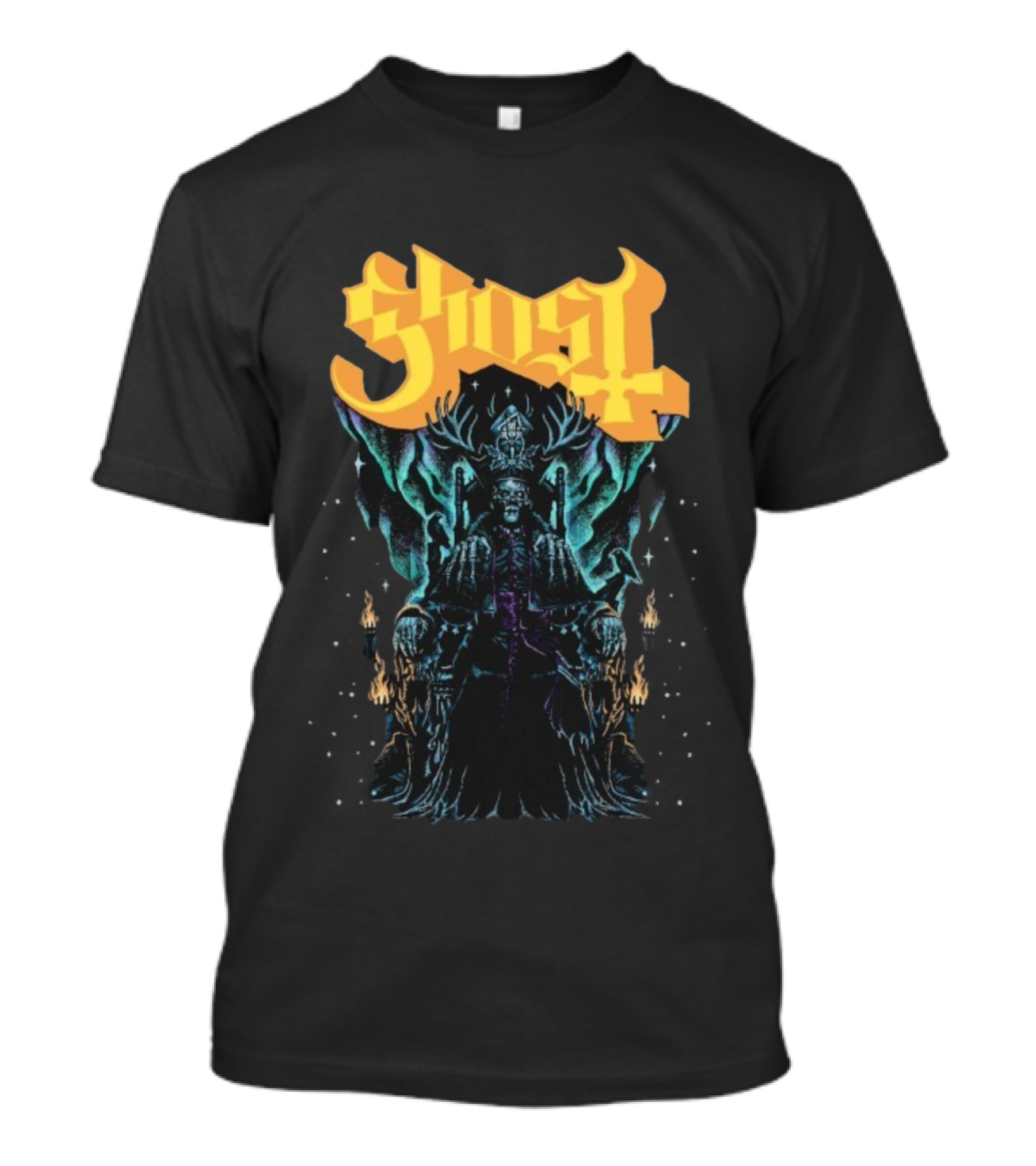 Ghost Solstace King Gothic Throne Artwork T-Shirt