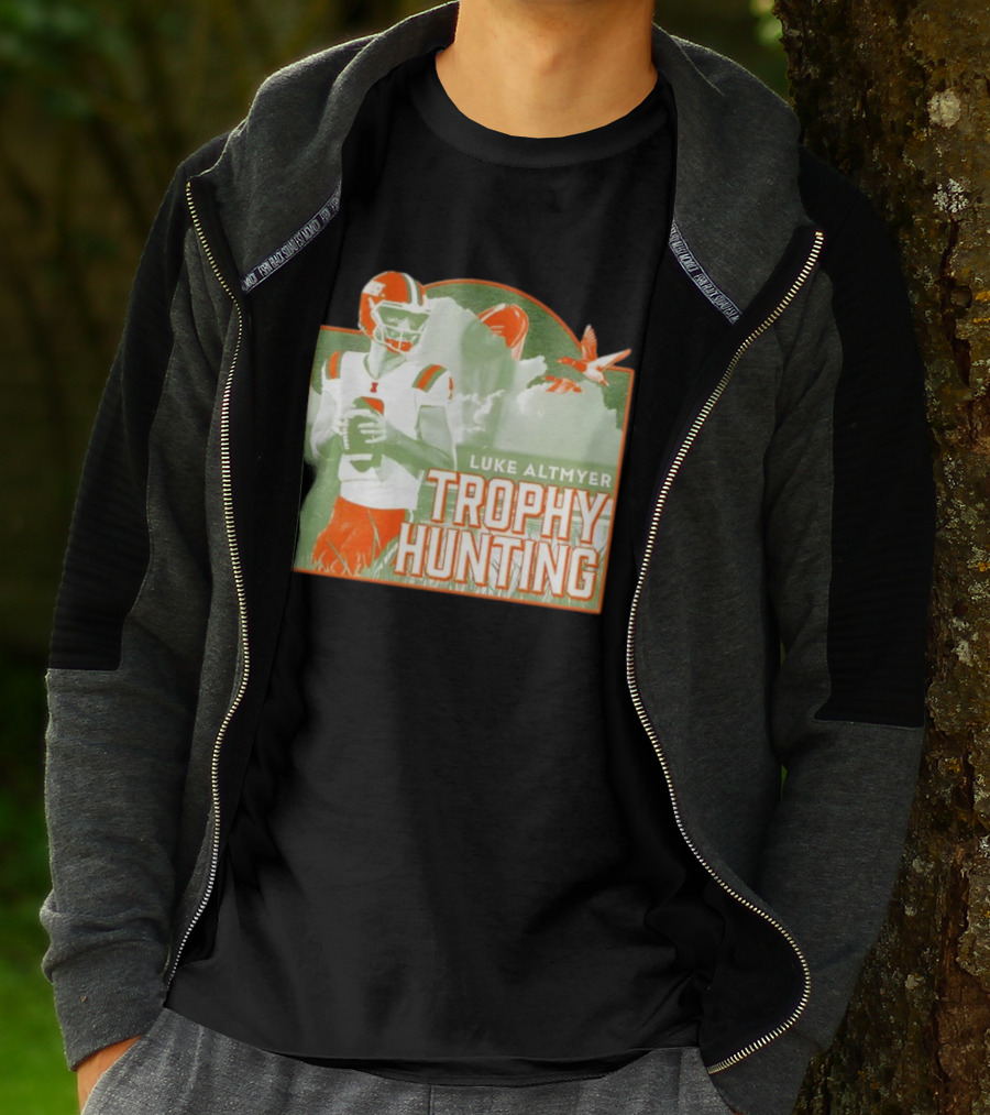 Luke Altmyer Illinois Trophy Hunting Quarterback Football T-Shirt