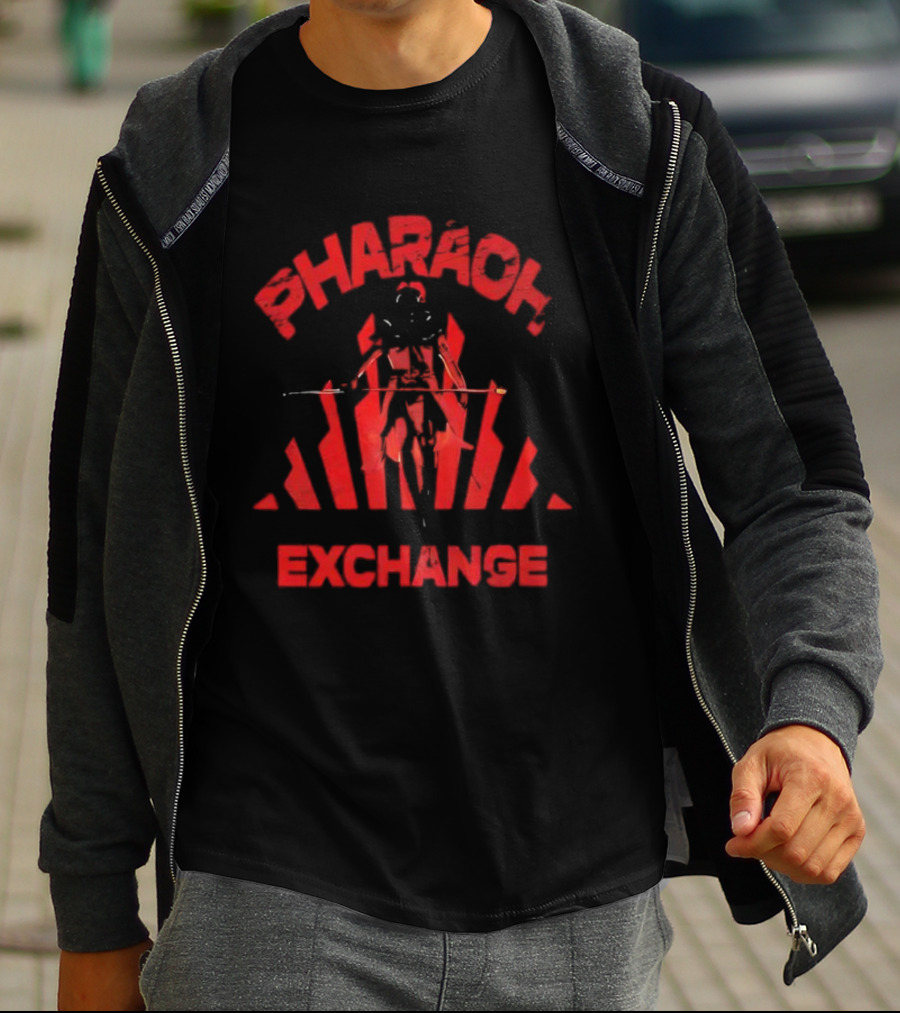 Pharaoh Exchange Ancient Warrior Iconic Red Artwork T-Shirt