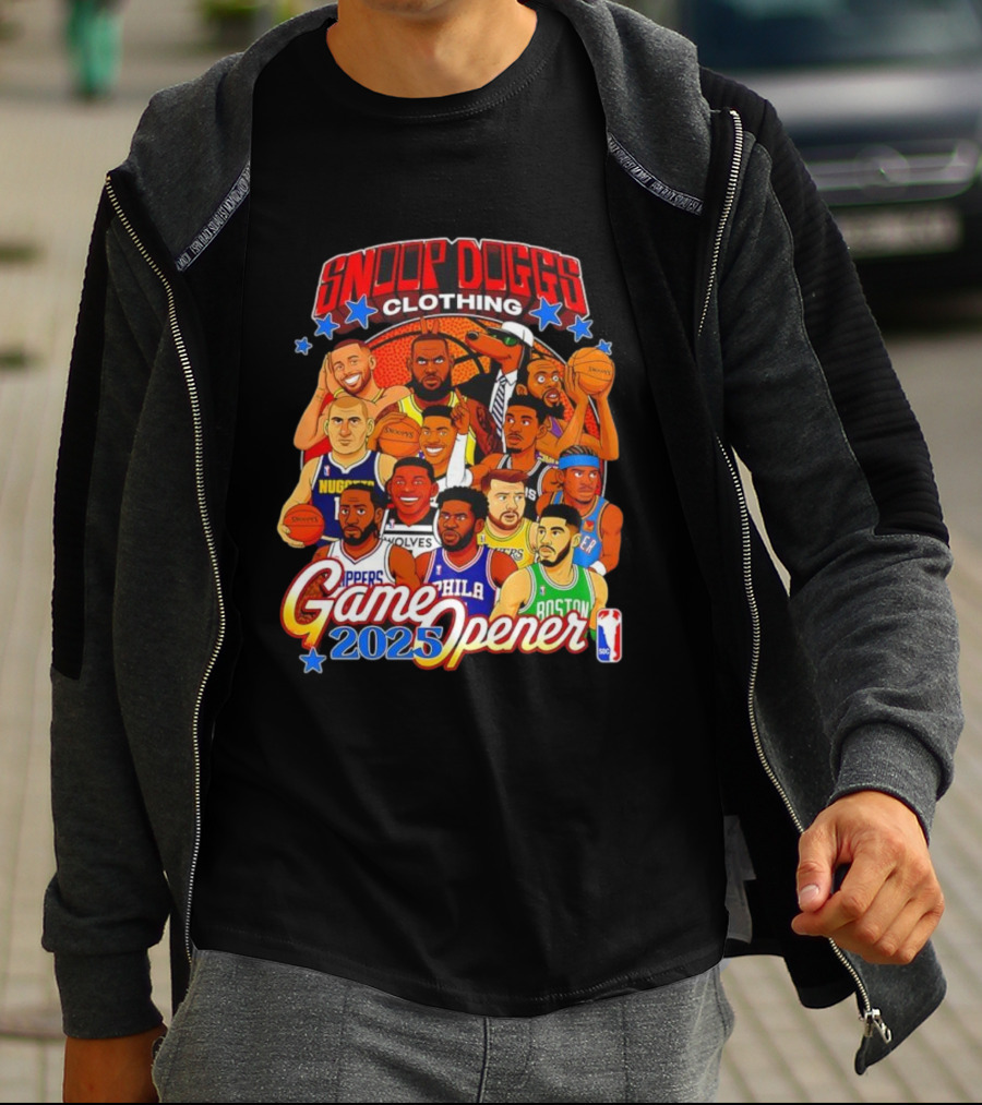 Snoop Doggs Clothing Game Opener NBA 2025 Legends T-Shirt