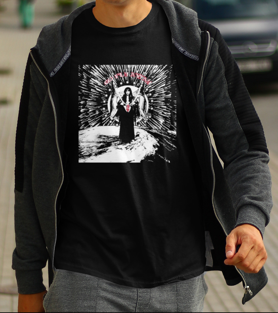 The Velveteers Go Fly Away Angel Wings Burst T-Shirt