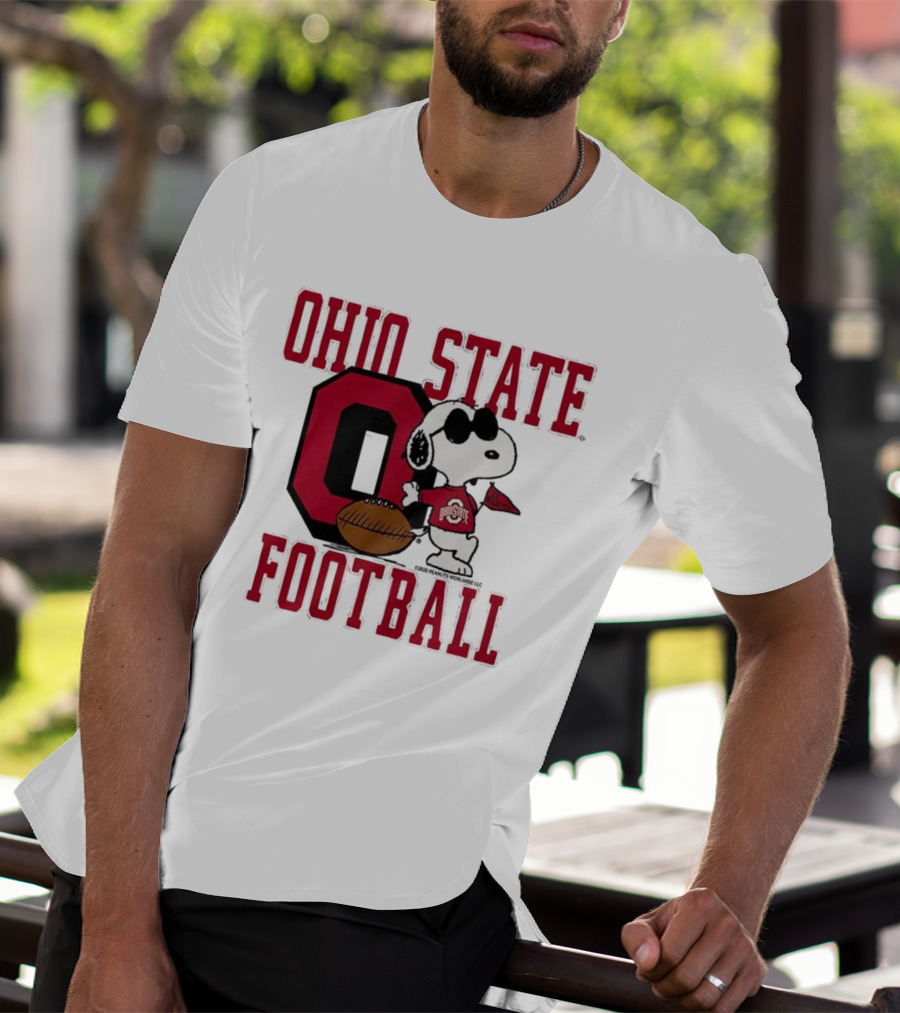 Ohio State Football Snoopy Joe Cool Peanuts Buckeyes Go Buckeyes T-Shirt
