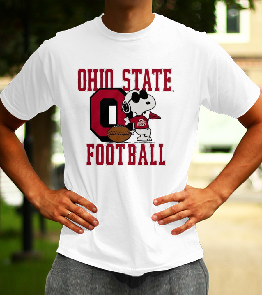 Ohio State Football Snoopy Joe Cool Peanuts Buckeyes Go Buckeyes T-Shirt