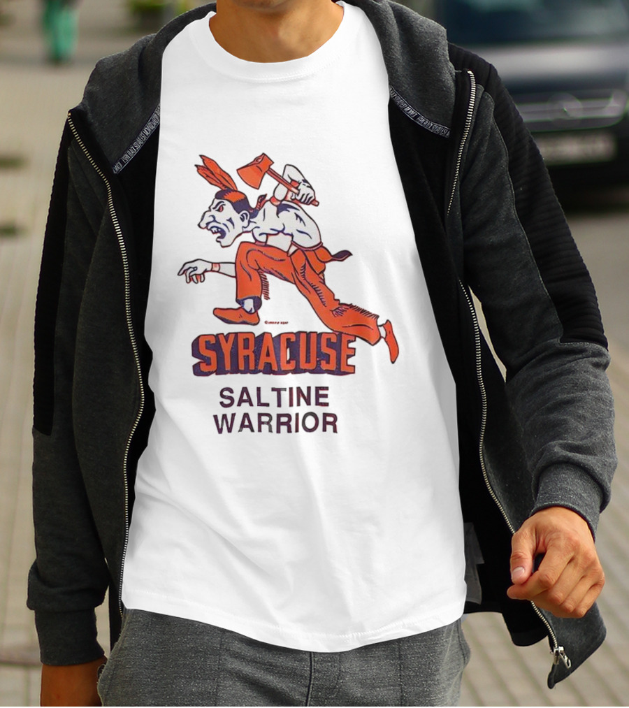 Syracuse Saltine Warrior Vintage Mascot Image T-Shirt
