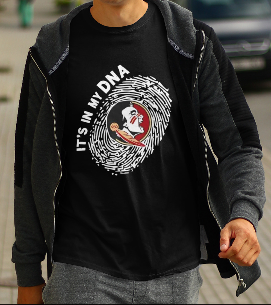 Florida State Seminoles It's In My DNA Fingerprint T-Shirt