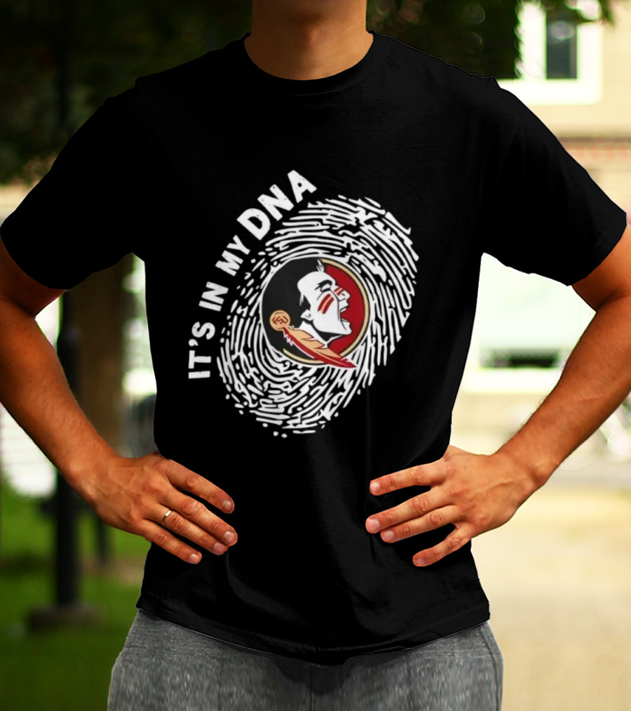 Florida State Seminoles It's In My DNA Fingerprint T-Shirt