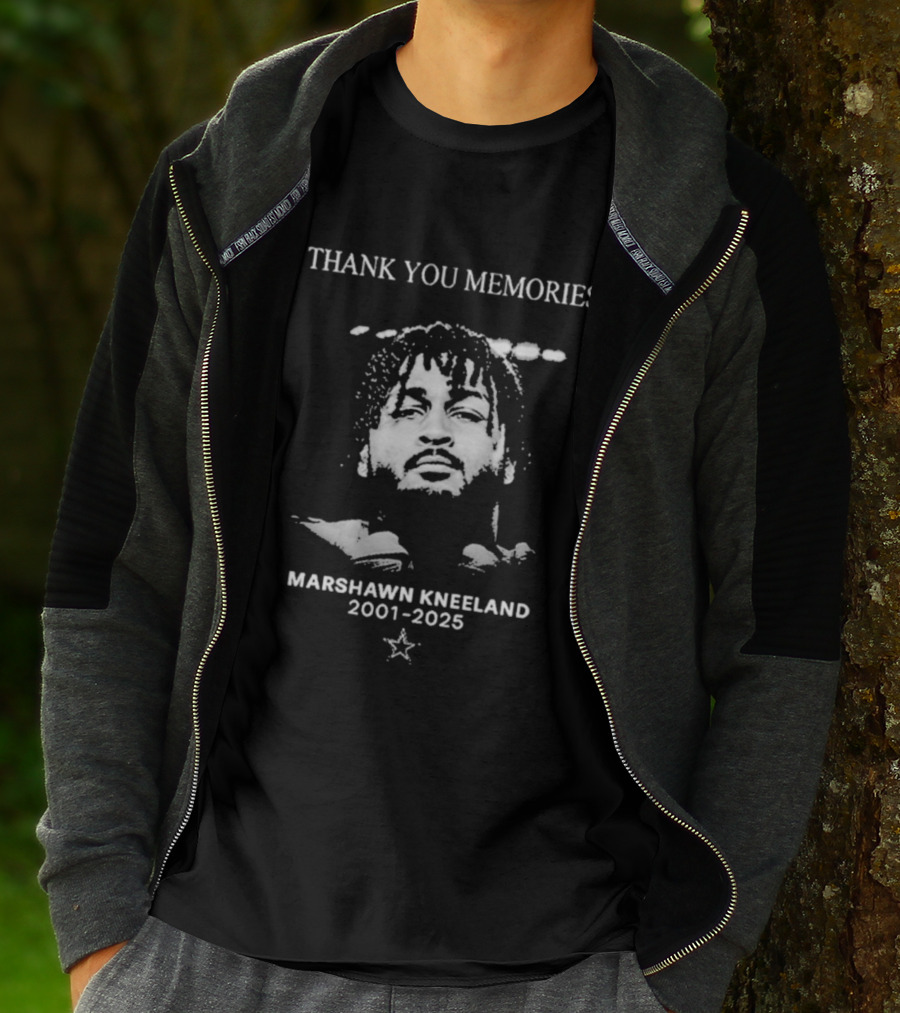 Thank You Memories Marshawn Kneeland 2001-2025 Star Symbol T-Shirt