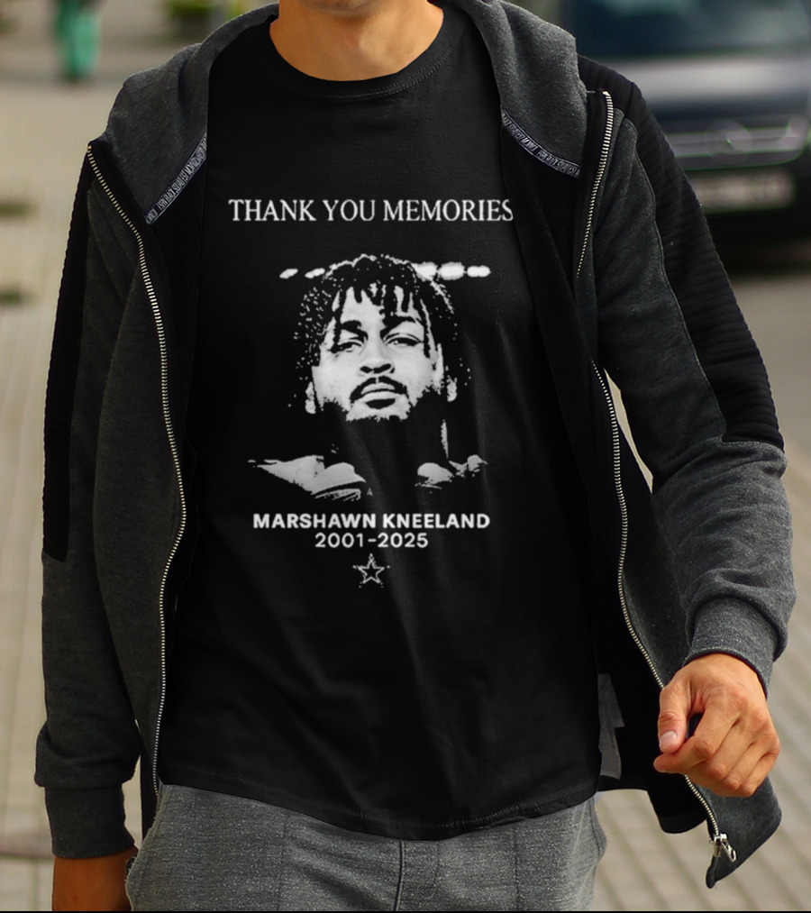 Thank You Memories Marshawn Kneeland 2001-2025 Star Symbol T-Shirt