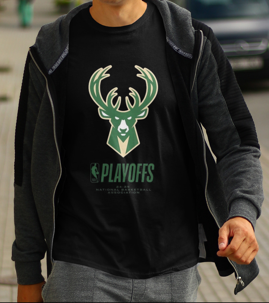 Milwaukee Bucks 2025 NBA Playoffs T-Shirt