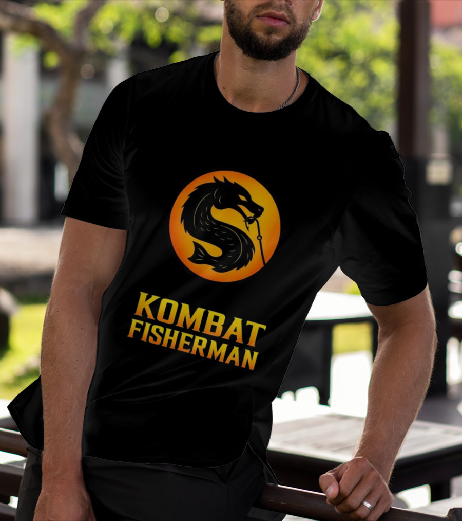 Kombat Fisherman Salmon Fishing Combat Gaming T-Shirt