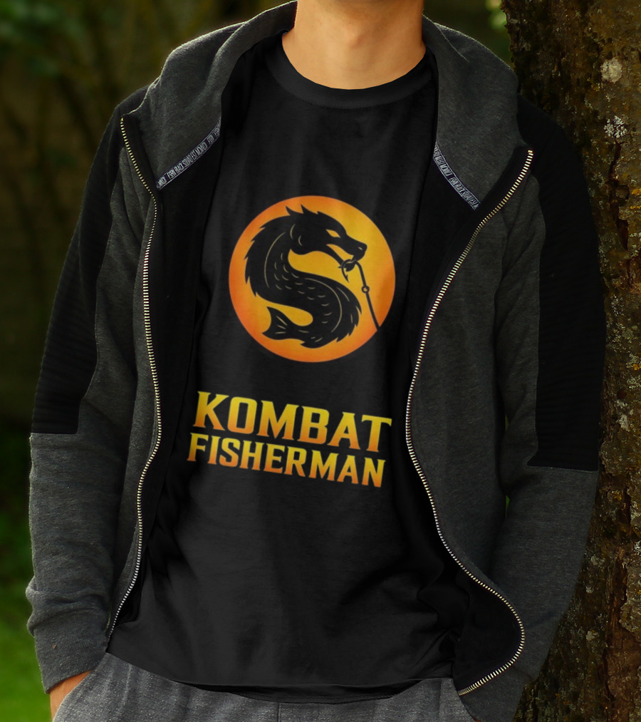 Kombat Fisherman Salmon Fishing Combat Gaming T-Shirt