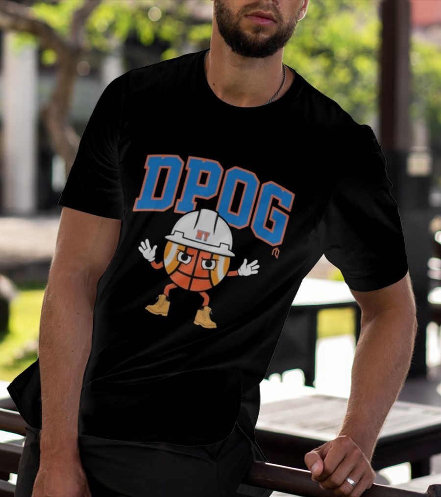 DPOG New York Hard Hat Basketball Character T-Shirt