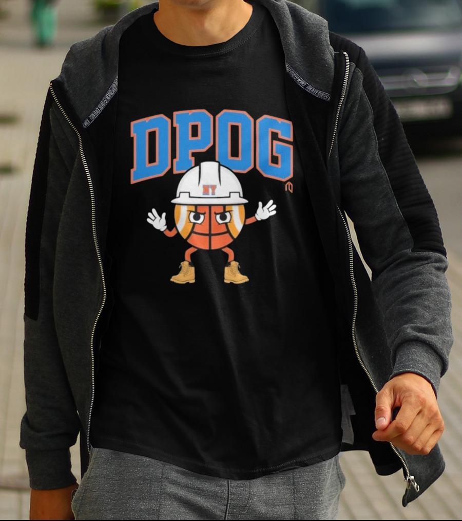 DPOG New York Hard Hat Basketball Character T-Shirt