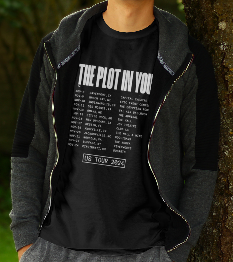 The Plot In You US Tour 2024 Dates And Venues T-Shirt
